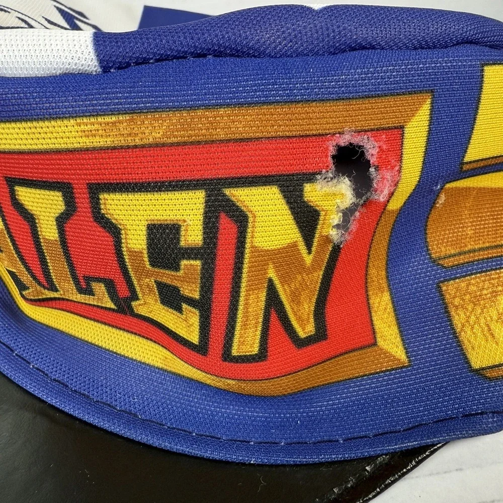 Rare Vintage 1984 Van Halen Tour Painter Hat Cap, Flex Fitted With Band & Cherub